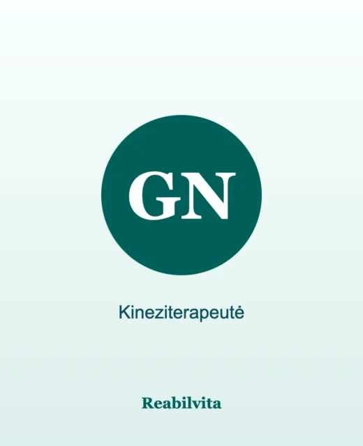 Kineziterapeutė Gabija Nagulevičiūtė, „Reabilvita“ klinika Šiauliuose